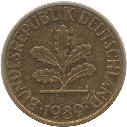 ФРГ 10 пфеннигов 1989 год - G