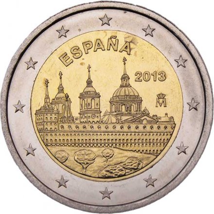 Испания 2 евро 2013 год - Монастырь Эскориал