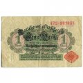 Германия 1 марка 1914 год - красная печать - F
