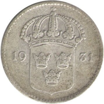 Швеция 10 эре 1931 год