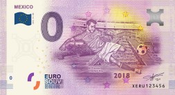 Сборная Мексики - Сувенирная банкнота 0 евро 2018 год