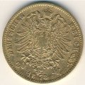 Бавария 20 марок 1873 год