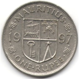 Маврикий 1 рупия 1997 год