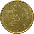 Кипр 20 евроцентов 2008 год - Судно «Кирения»