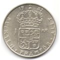 Швеция 1 крона 1967 год