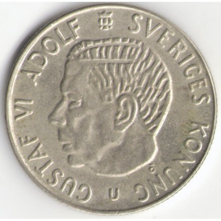 Швеция 1 крона 1967 год