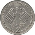 ФРГ 2 марки 1972 год - Теодор Хойс. 20 лет Федеративной Республике (1949-1969) (F)