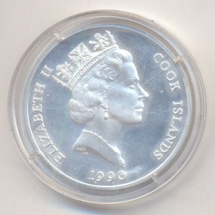 Острова Кука 50 долларов 1990 год - Шимпанзе