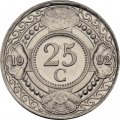Антильские острова 25 центов 1992 год