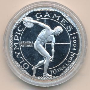 Острова Кука 10 долларов 2001 год - Олимпийские Игры