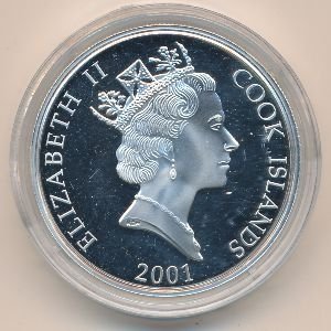 Острова Кука 10 долларов 2001 год - Олимпийские Игры