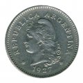 Аргентина 10 сентаво 1927 год