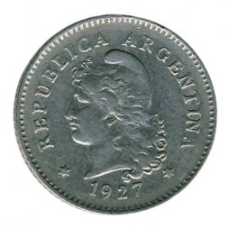 Аргентина 10 сентаво 1927 год