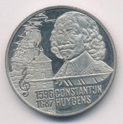 Нидерланды 5 евро 1996 год - Константейн Хёйгенс