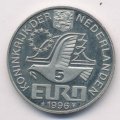 Нидерланды 5 евро 1996 год - Константейн Хёйгенс