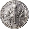 США 1 дайм (10 центов) 1964 год - Рузвельт (D)