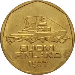 Финляндия 5 марок 1977 год - Ледокол Варма