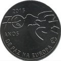 Португалия 2,5 евро 2015 год - 70 лет миру в Европе