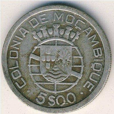 Мозамбик 5 эскудо 1949 год