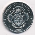 Сейшелы 5 рупий 2000 год