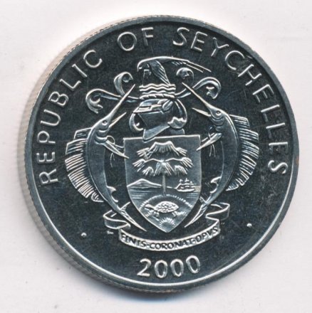 Сейшелы 5 рупий 2000 год