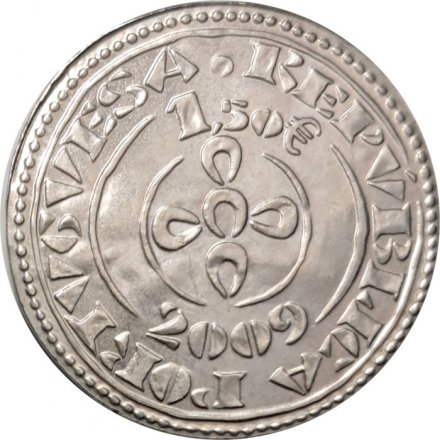 Португалия 1,5 евро 2009 год - Морабитино короля Санчо II