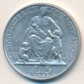 Ватикан 5 лир 1948 год