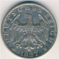 Веймарская республика 2 рейхсмарки 1927 год (A)