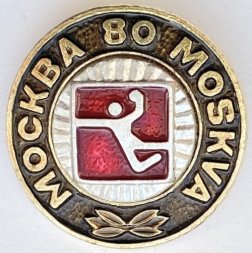 Значок. Волейбол. Олимпиада 1980. Москва