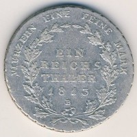 Монета Пруссия 1 талер 1813 год