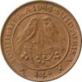 ЮАР 1/4 пенни 1944 год - Король Георг VI