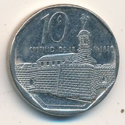Монета Куба 10 сентаво 1999 год