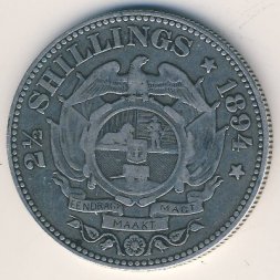 ЮАР 2 1/2 шиллинга 1894 год