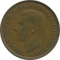 Великобритания 1 пенни 1939 год 