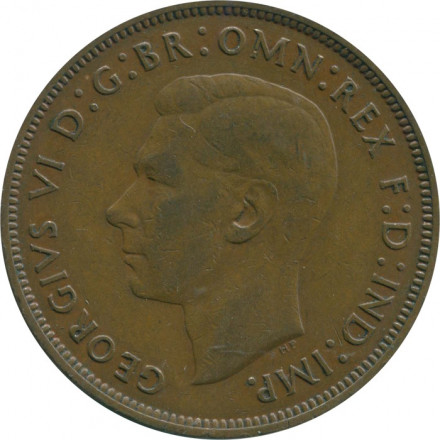 Великобритания 1 пенни 1939 год 
