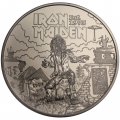 Великобритания 5 фунтов 2025 год - Легенды музыки — Iron Maiden (в буклете)