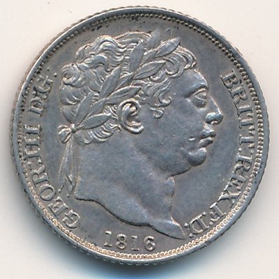 Великобритания 6 пенсов 1816 год