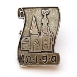 Значок Рига. Латвийская ССР