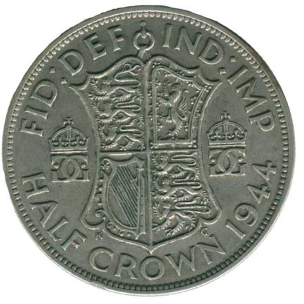 Великобритания 1/2 кроны 1944 год