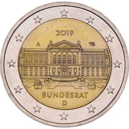 Германия 2 евро 2019 год - 70 лет Бундесрату (A)