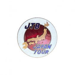 Значок Япония. Japan Travel Bureau (JTB). Japan tour. Туристическое агентство
