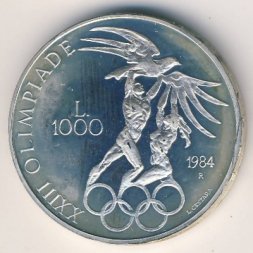 Сан-Марино 1000 лир 1984 год