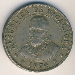 Никарагуа 50 сентаво 1974 год