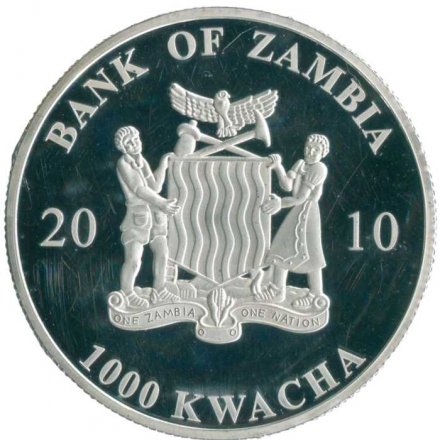 Замбия 1000 квача 2010 год - Смертоносные насекомые - Гигантский шершень