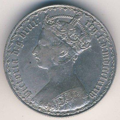 Великобритания 2 шиллинга (1 флорин) 1884 год