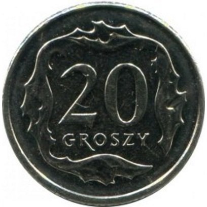 Польша 20 грошей 2019 год