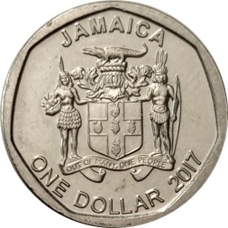 Ямайка 1 доллар 2017 год - Александр Бустаманте