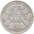 Германия 1/2 марки 1909 год (А)