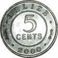 Белиз 5 центов 2000 год