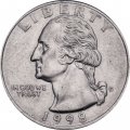 США 25 центов (1/4 доллара) 1998 год - Джордж Вашингтон (D)